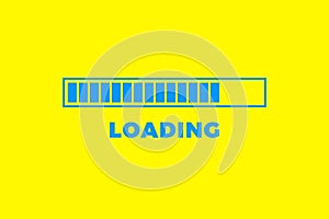 Loading icon. Progress bar icon isolated, minimal design. Vector illustrationern, illustration background