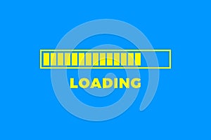 Loading icon. Progress bar icon isolated, minimal design. Vector illustrationern, vector illustration background
