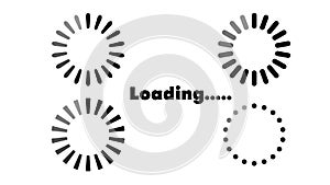 loading icon set vector for use in design