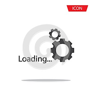 Loading icon vector isolated on background