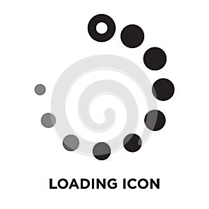 Loading icon vector isolated on white background, logo concept o photo