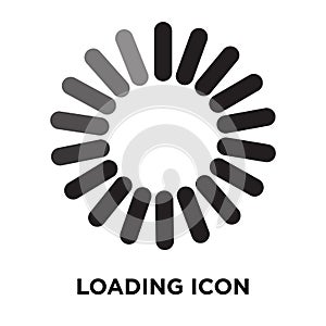 Loading icon vector isolated on white background, logo concept o photo