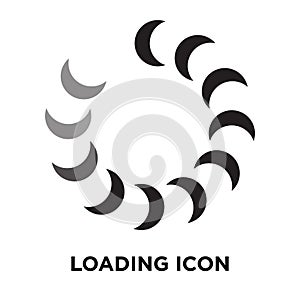 Loading icon vector isolated on white background, logo concept o