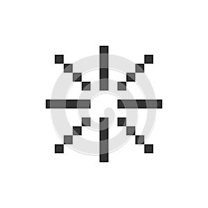 Loading indicator pixelated ui icon