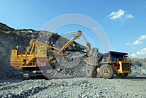 Loading of iron ore