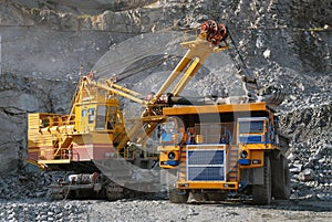 Loading of iron ore