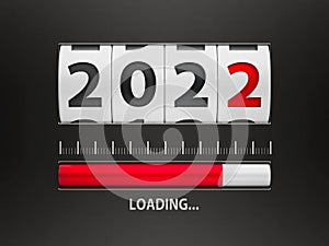 Loading New year 2022 counter