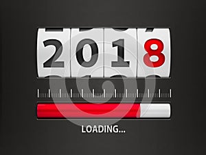 Loading New year 2018 counter