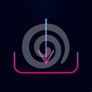 Loading nolan icon. Simple thin line, outline vector of online and web icons for ui and ux, website or mobile application