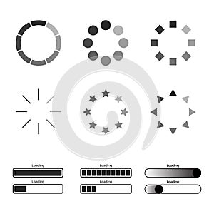 Loading Pack Icon, Waiting Vector Collection