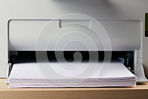 Loading paper in printer tray