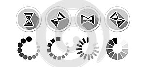 Loading process round icon