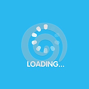 Loading process screen. System software update and upgrade concept. Vector illustration.