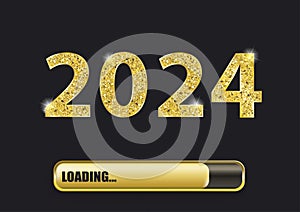 2024 Loading Progress Bar Golden