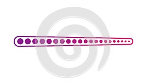 Loading or progress completed percentage bar, loading status bar, download progress icon vector