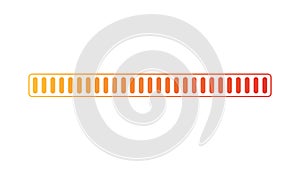Loading or progress completed percentage bar, loading status bar, download progress icon vector