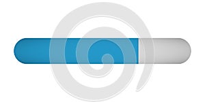 Loading progress status bar on white background