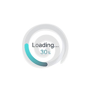 Loading progress User interface elements for mobile app. UI icons. Vector illustration. Simple modern design. For mobile, web,