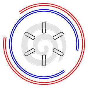 Loading progress vector icon