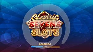 Loading screen for slots game