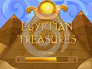 Loading screen for slots game