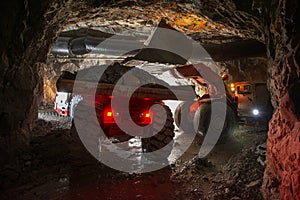 Loading truck with gold ore