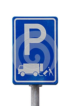 Loading and unloading sign