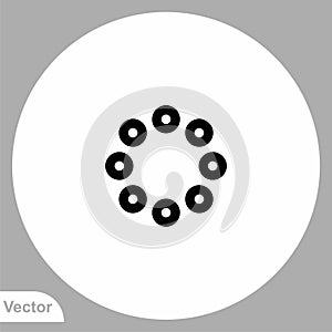 Loading vector icon sign symbol