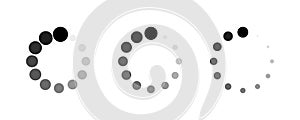 Loading. Vector Load icons, isolated. Set of Loading icons. Vector illustration