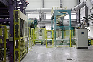 Loading workshop for the chemical production of thermoplastics and rubber