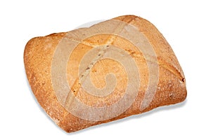 Loaf of Bozza bread isolated photo