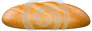 A loaf of bread isolated on the white background
