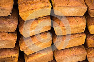 Corn bread freshly made of corn flour