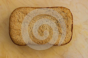 A loaf of delicious homemade bread from the oven