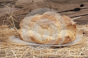 Loaf of rustic homemade bread