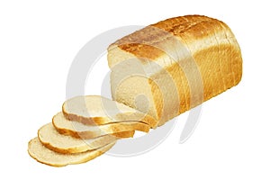 Loaf of sliced white bread