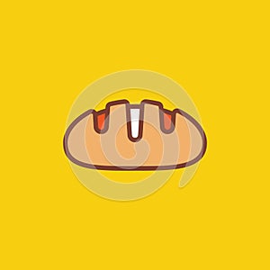 Loafofbread. Vector illustration decorative design