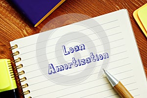 Loan Amortization phrase on the page