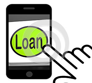 Loan Button Displays Lending Or Providing Advance