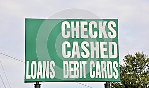 Loan and Check Cashing Business