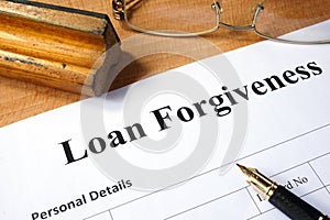 Loan forgiveness form.