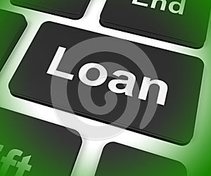 Loan Key Means Lending Or Providing Advance