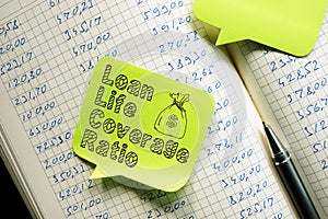 Loan Life Coverage Ratio LLCR is shown on the conceptual photo