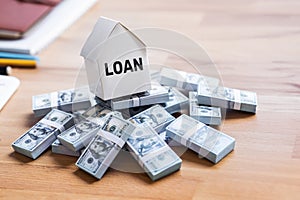 Loan and money management or financial plan with property real estate concepts.banking soft loan and term loan.investment and