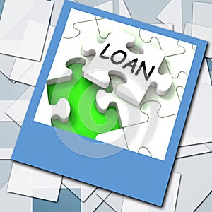 Loan Photo Shows Online Financing And Lending