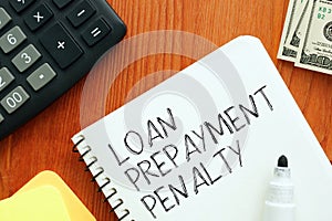 Loan Prepayment Penalty is shown using the text photo