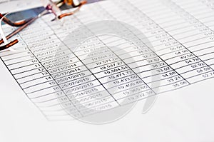 Loan schedule table sheet