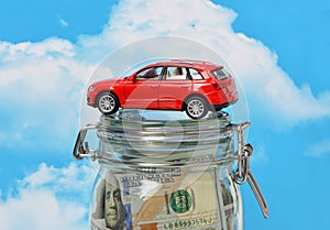 The loan to buy a car