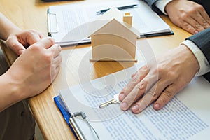 Loans, contracting to buy a home or borrowing money for a home purchase, certifying and saving insurance, buying a home