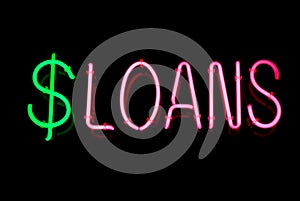 Loans Neon Sign